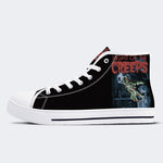 Unisex Vintage Horror Graphic - High Top Canvas