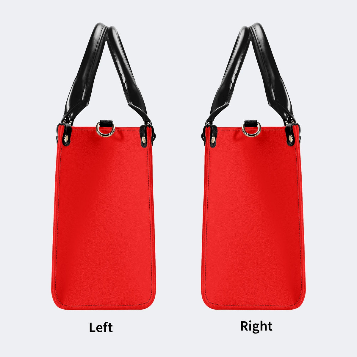 Weapons Print - Leather Handbag