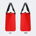 Weapons Print - Leather Handbag