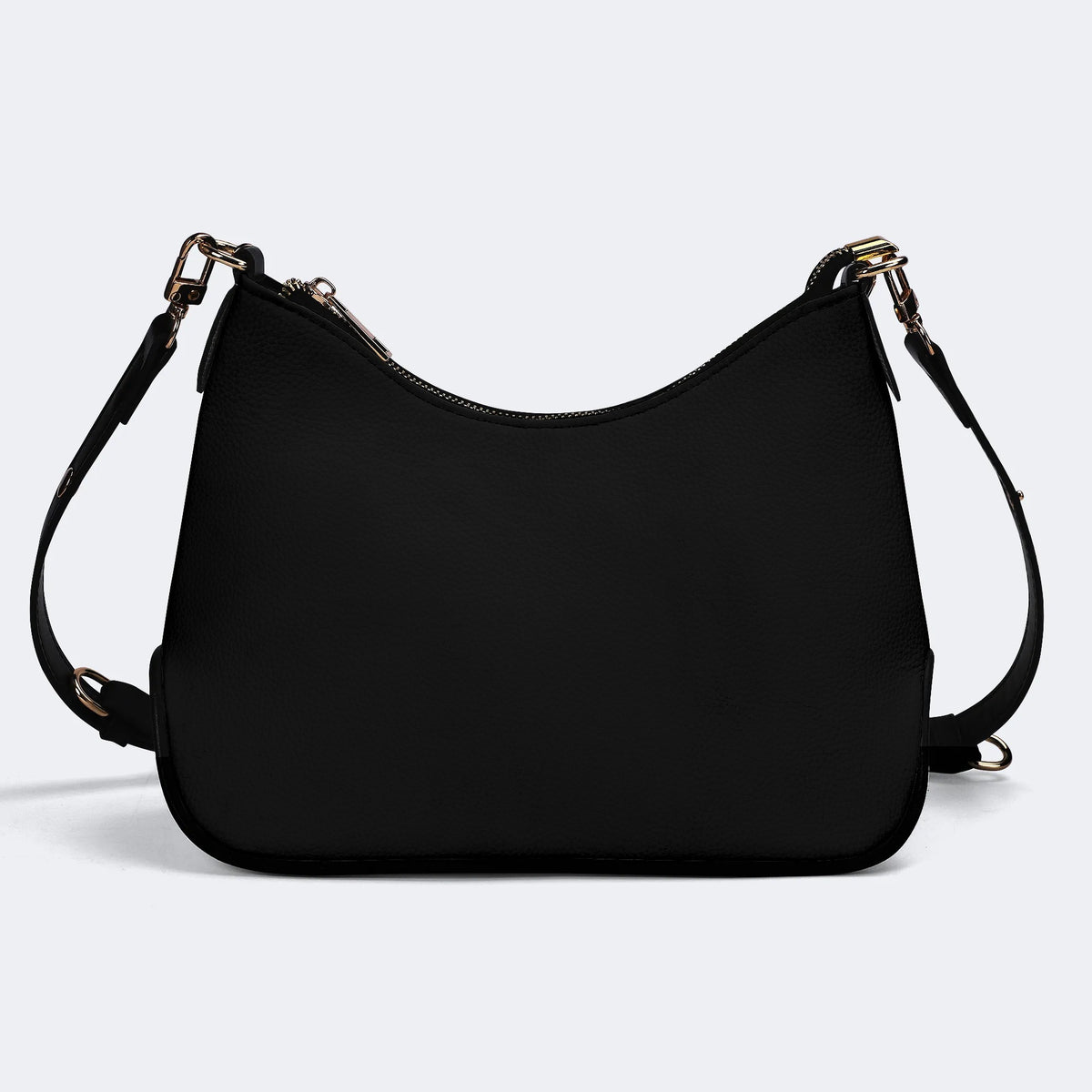 Bat And Flowers Retro Print - Leather Crossbody Bag