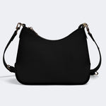 Bat And Flowers Retro Print - Leather Crossbody Bag