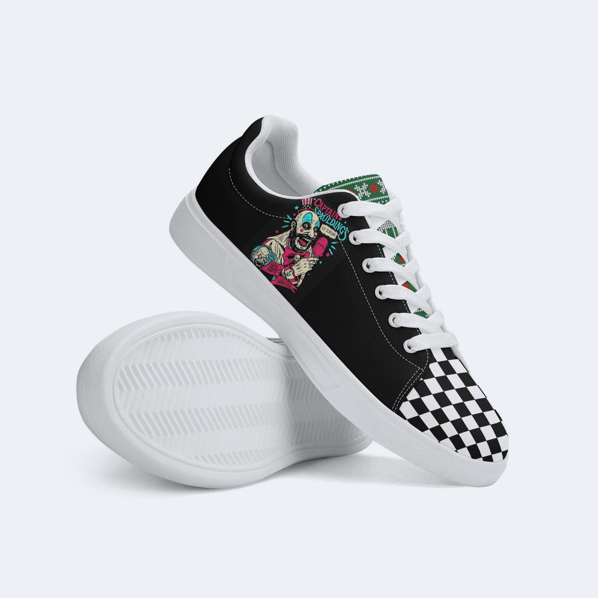 Christmas Horror Print - Skateboard Sneakers