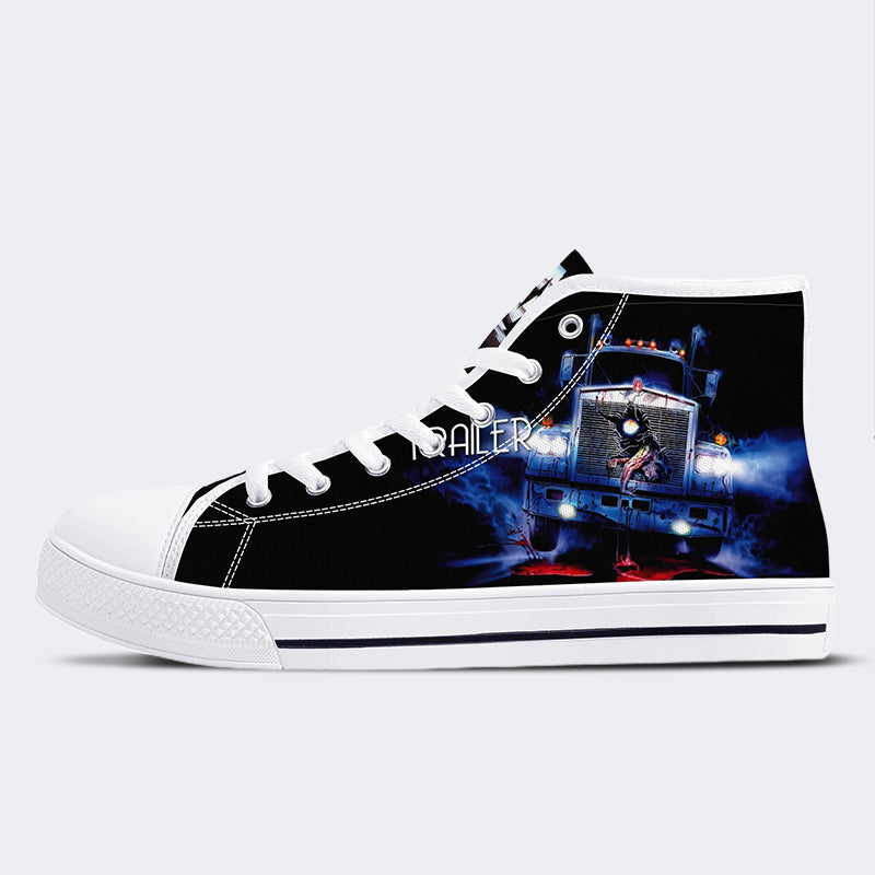 Vintage Graphic Print - High Top Canvas