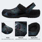 Scary Evil Clown - Fur Lined Slippers/Sandals