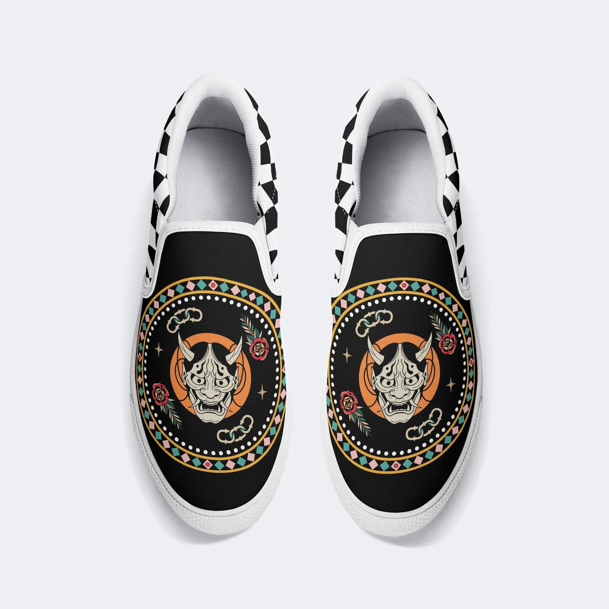 Horror Fangs Ghost Mask - Slip On Shoes