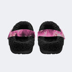 Butterfly And Toe Bone Print - Fur Lined Slippers/Sandals
