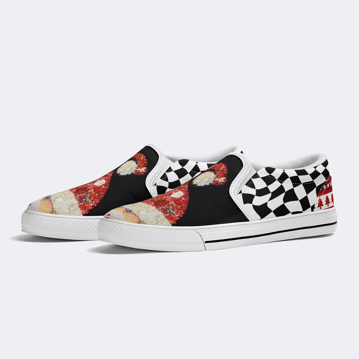 Funny Santa Claus Print - Slip On Shoes