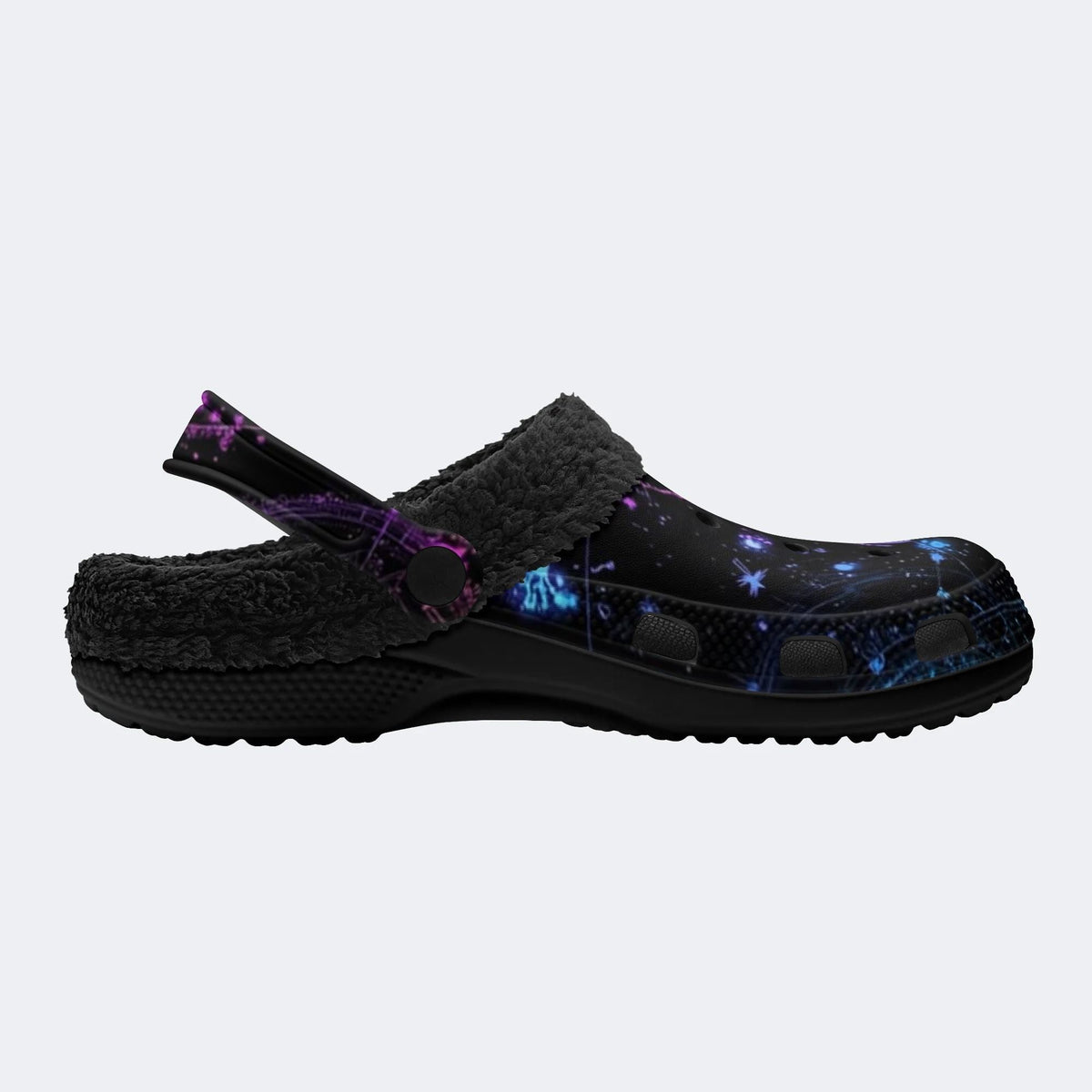 Zodiac Star Map - Fur Lined Slippers/Sandals