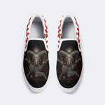 Demonic Baphomet Print - Slip On Shoes