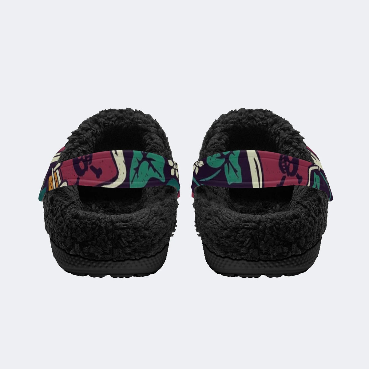 Skull Poison Ivy - Fur Lined Slippers/Sandals