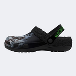 Horror Print - Fur Lined Slippers/Sandals