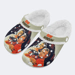 Horror Movie Vintage Graphic - Fur Lined Slippers