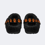 Halloween Horror Night Print - Fur Lined Slippers/Sandals