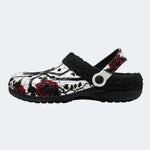 Arachnid Noir - Fur Lined Slippers/Sandals