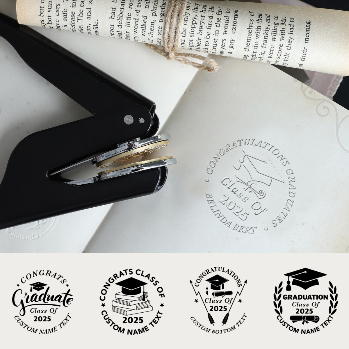 Graduation Season Custom Book Embosser– OOTDBuyer
