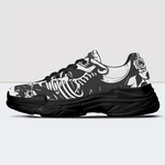 Klobige Sneakers mit Totenkopf-Print 