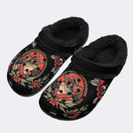 Personalized Name Cowboy Frog Print - Removable Fur Lined Slippers/Sandals