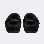 Gothic Color Skull - Fur Lined Slippers/Sandals