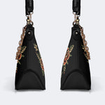 Eagle Spreads Wings - Leather Crossbody Bag