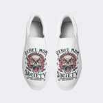 Horror Skull Print - Slip On Shoes