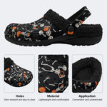 Gothmas Spooky Skeletons - Fur Lined Slippers/Sandals