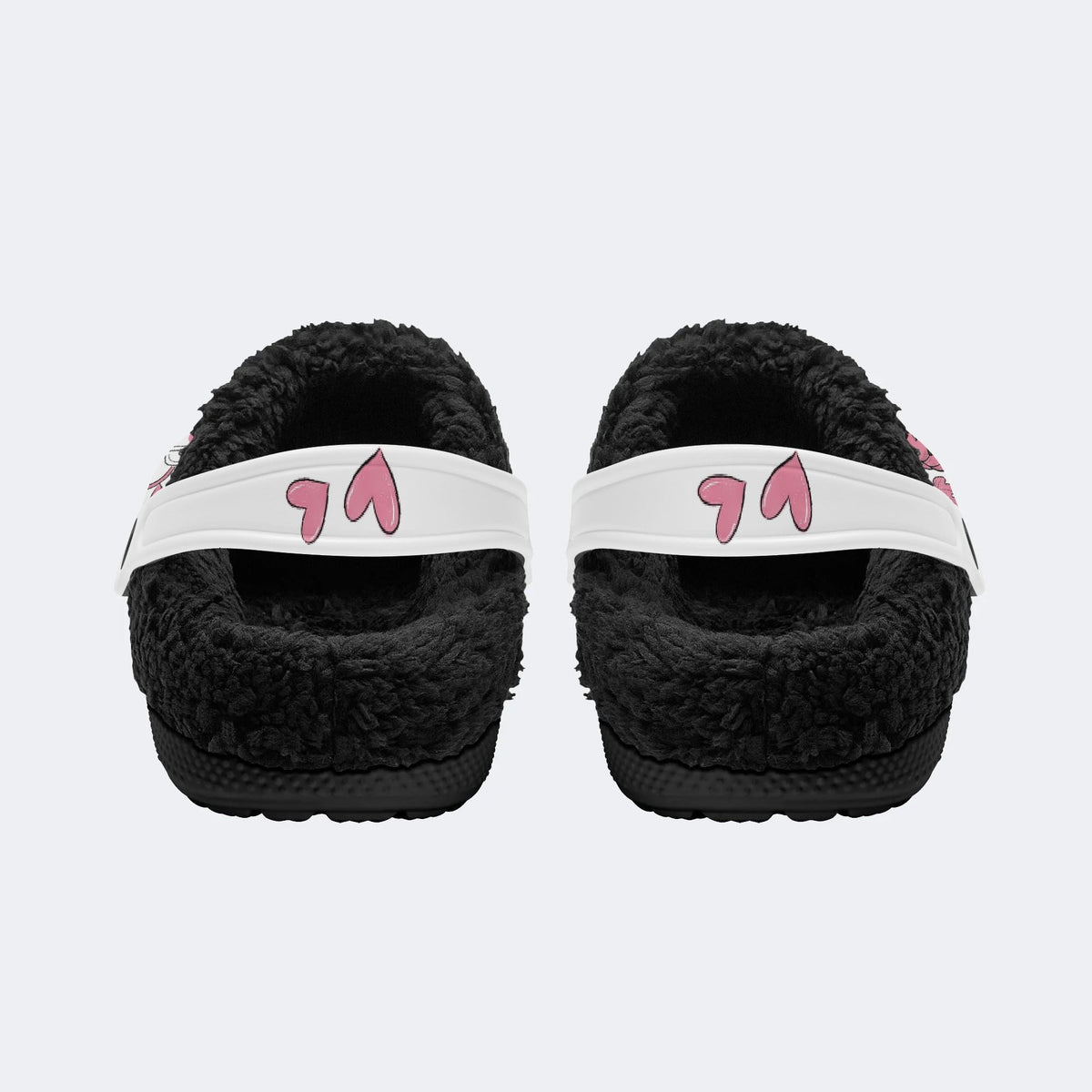Coquette Halloween Ghost - Fur Lined Slippers/Sandals