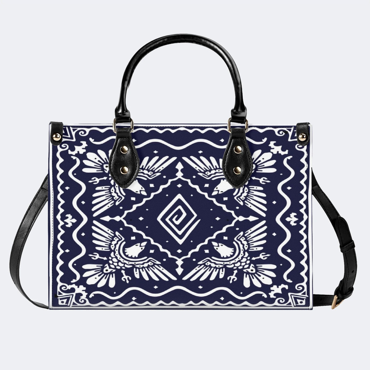 White Eagle Totem - Leather Handbag