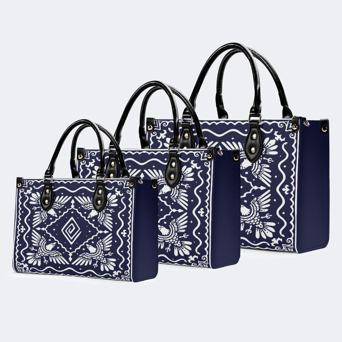 White Eagle Totem - Leather Handbag