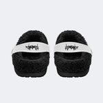 Street Graffiti Robot - Fur Lined Slippers/Sandals