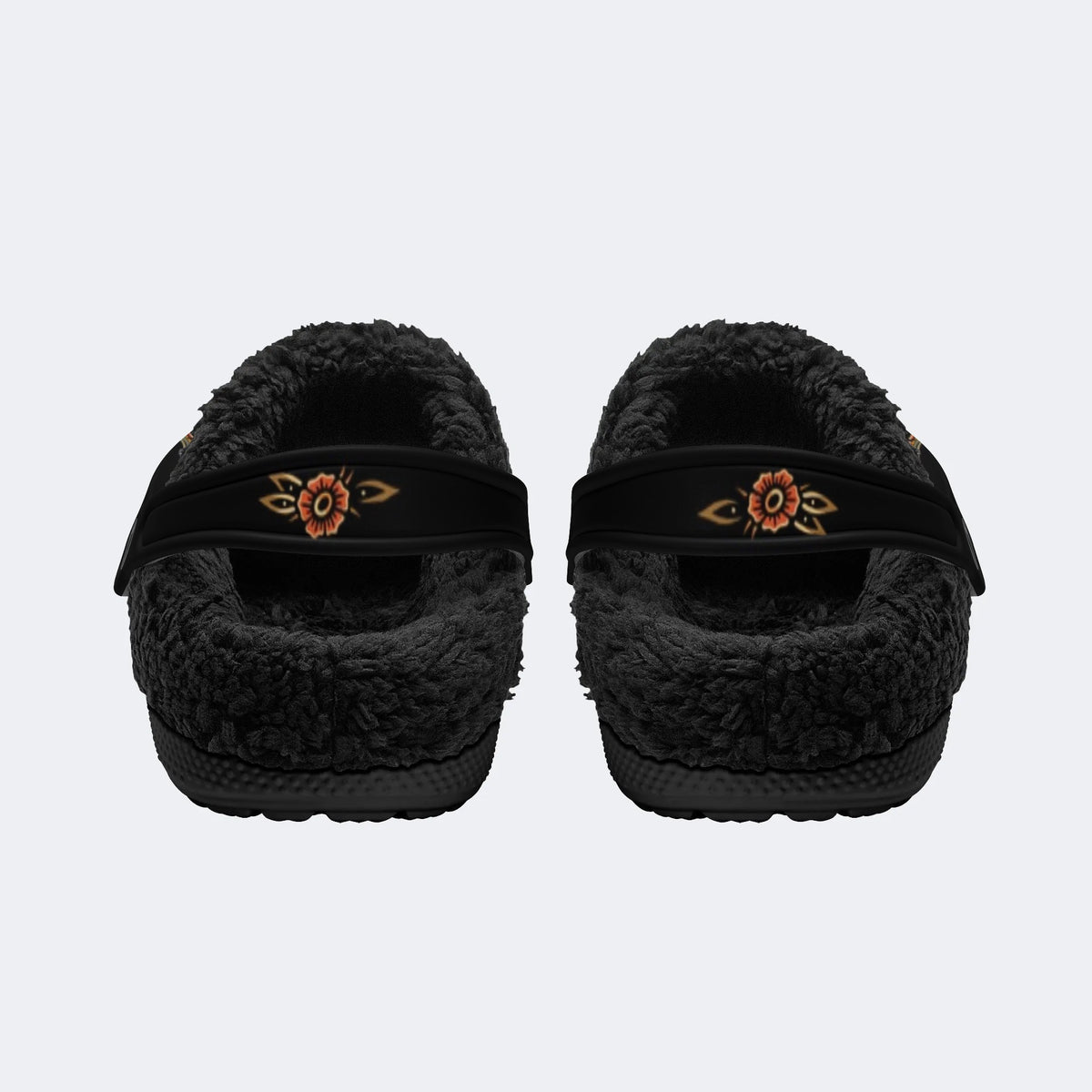 Old School Tiger & Snake Print - Fur Lined Slippers/Sandals