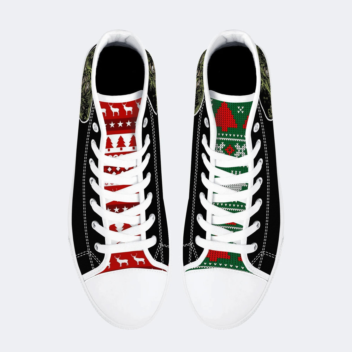 Horror Movie Vintage Print - High Top Canvas