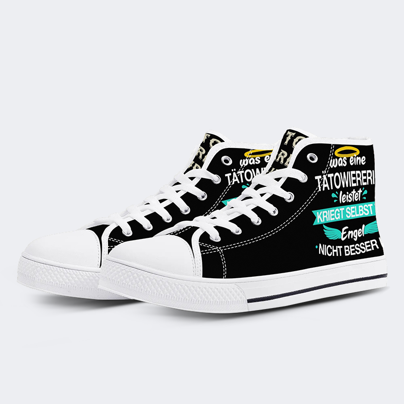 Unisex Tattoos Druck - High Top Canvas