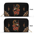 Wolf And Snake Print Leather Wallet Factory Direct Sales
