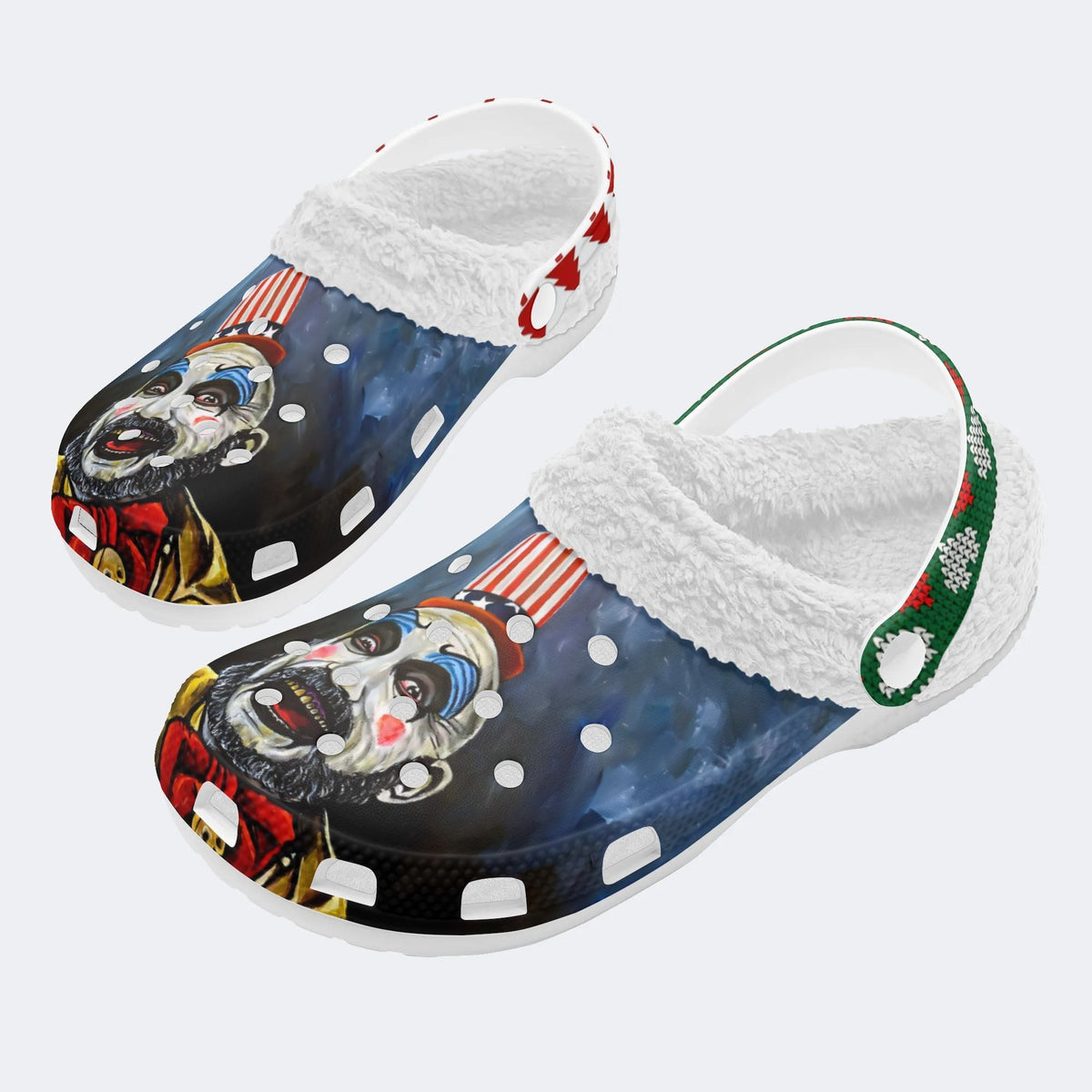 Unisex Horror Print - Fur Lined Slippers