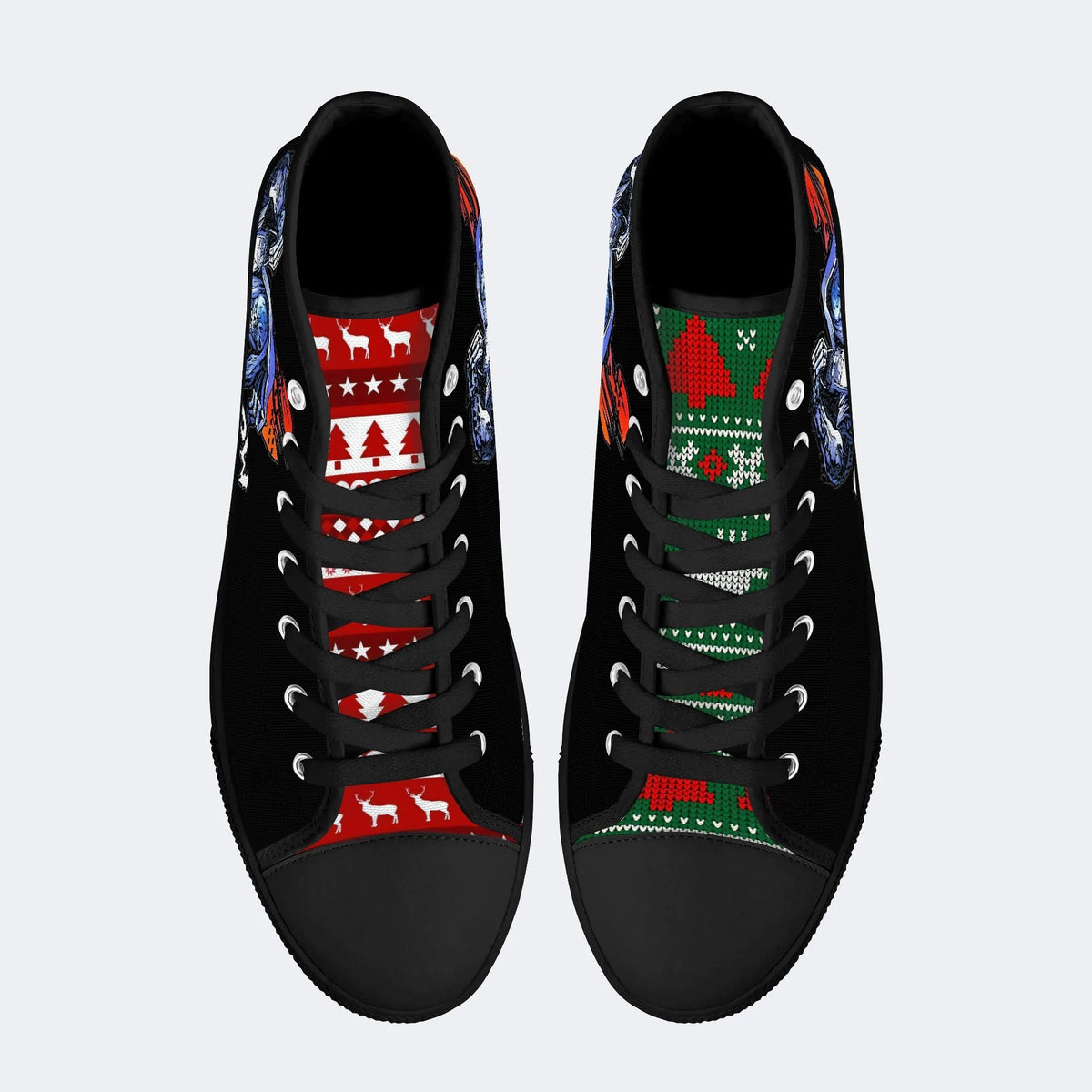 Horror Movie Vintage Graphic Print - High Top Canvas
