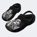 Personalized Horror Ghostface Name - Fur Lined Slippers