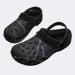 Barbed Wire - Fur Lined Slippers/Sandals