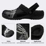 Spooky Bone Hand - Fur Lined Slippers/Sandals