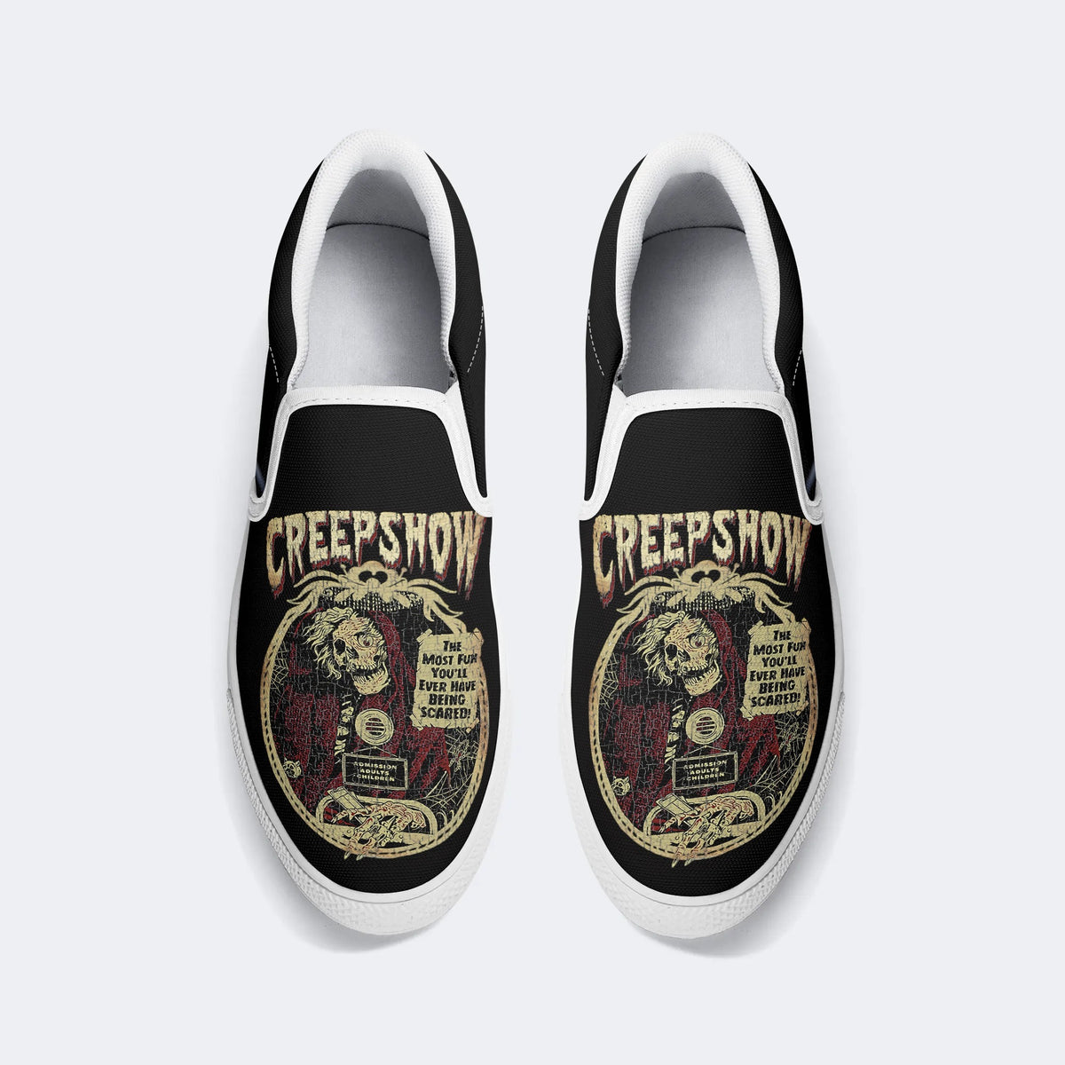 Horror Movie Vintage Graphic Printed- Slip On Shoes