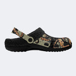 Abyssal Ink - Fur Lined Slippers/Sandals