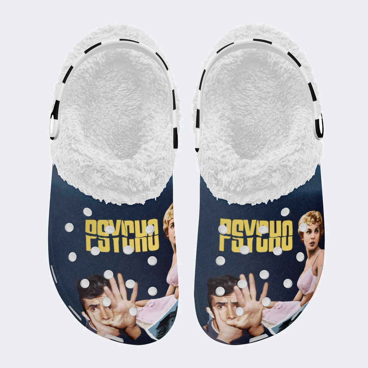 Horror Movie Vintage Graphic - Fur Lined Slippers