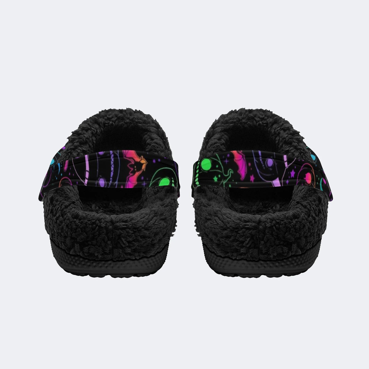 Gothic Witch Moon Star - Fur Lined Slippers/Sandals