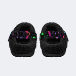 Gothic Witch Moon Star - Fur Lined Slippers/Sandals