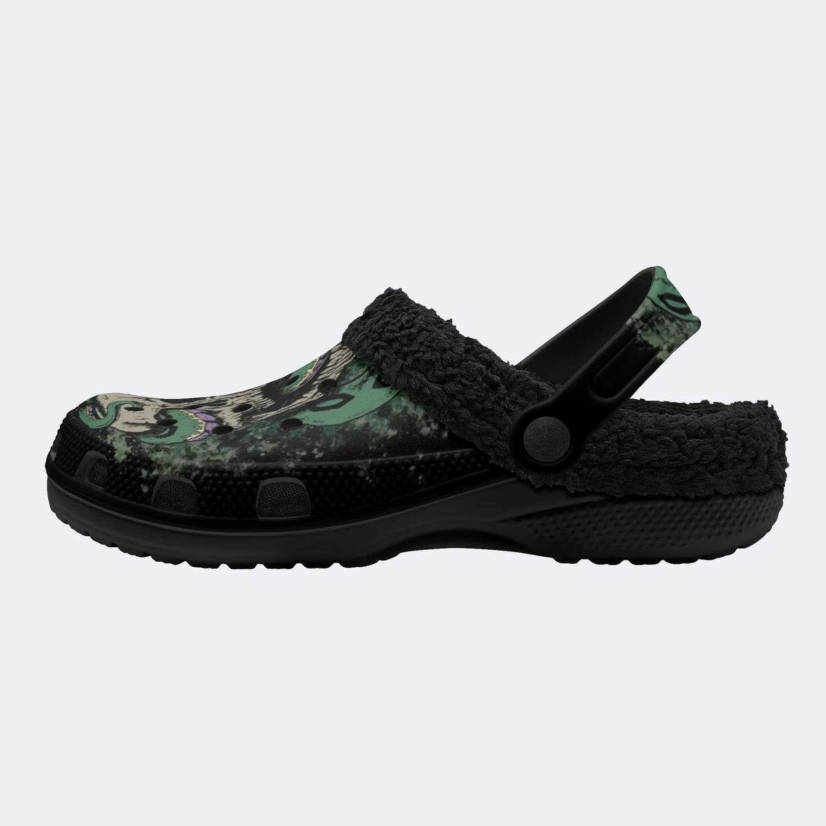 Snake Skull - Fur Lined Slippers/Sandals