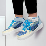 Van Gogh Starry Night inspired - High Top Leather Sneakers