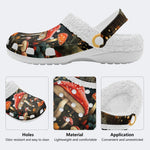 Magic Mushrooms Print - Fur Lined Slippers/Sandals