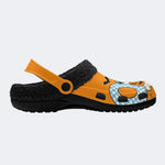 Cool Ghost Pumpkin Bat - Fur Lined Slippers/Sandals