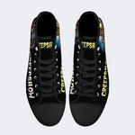 Horror Movie Vintage Graphic Print - High Top Canvas