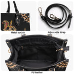 Skeleton Snake Print - Leather Handbag