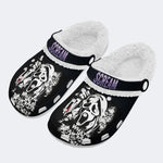 Horror Movie Graphic - Fur Lined Slippers